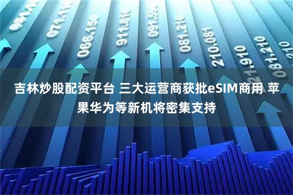 吉林炒股配资平台 三大运营商获批eSIM商用 苹果华为等新机将密集支持